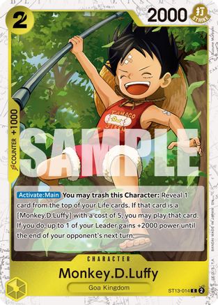 Monkey.D.Luffy - ST13-014 (Pirate Foil) (ST13-014) - Commune