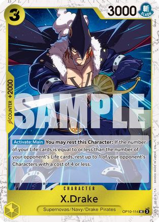X.Drake (Pirate ennemie) (OP10-114) - Peu commun