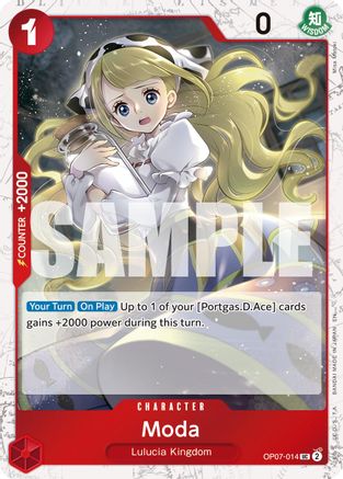 Moda (Pirate Foil) (OP07-014) - Peu Commune