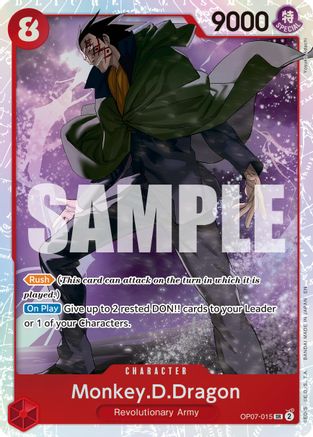 Monkey.D.Dragon (Réédition) (OP07-015) - Super Rare