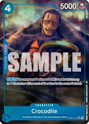 Crocodile - OP07-040 (Illustration alternative) (OP07-040)  -  Peu fréquent