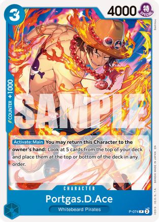 Portgas.D.Ace - P-074 (Reprint) (P-074)  -  Promo