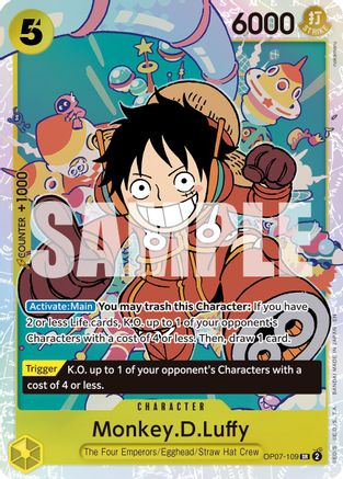 Monkey.D.Luffy - OP07-109 (Réédition) (OP07-109) - Super Rare