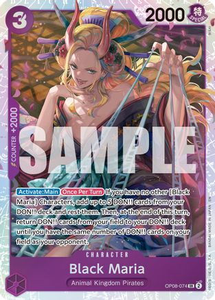 Black Maria (Réimpression) (OP08-074) - Super Rare