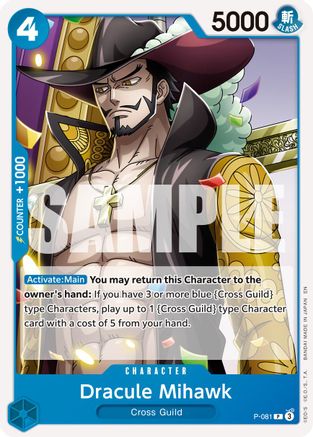 Dracule Mihawk - P-081 (Réédition) (P-081) - Promo
