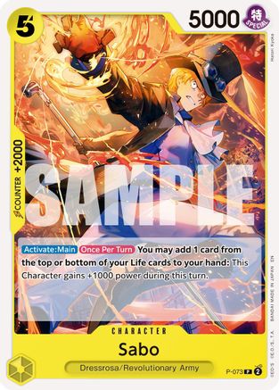 Sabo - P-073 (Pirate Foil) (P-073)  -  Promo