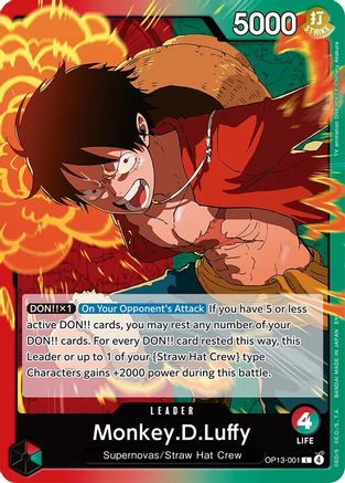 Monkey.D.Luffy (001) (OP13-001)  -  Leader