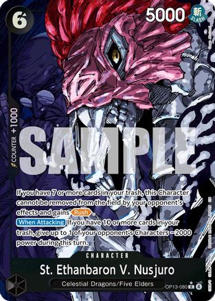 St. Ethanbaron V. Nusjuro (Alternate Art) (OP13-080)  -  Rare