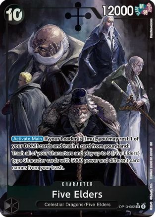 Five Elders (Alternate Art) (OP13-082)  -  Super Rare