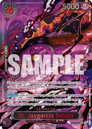 St. Jaygarcia Saturn (Parallel) (OP13-083) - Rare Claw Me Baby St. Jaygarcia Saturn (Parallel) (OP13-083) - Rare Claw Me Baby