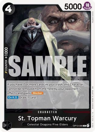 St. Topman Warcury (OP13-089)  -  Rare