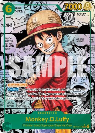 Monkey.D.Luffy (118) (Manga) (OP13-118)  -  Secret Rare