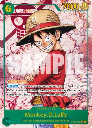 Monkey.D.Luffy (118) (Parallel) (OP13-118)  -  Secret Rare