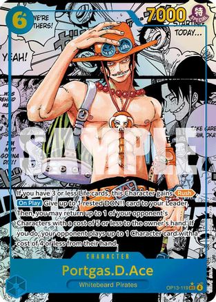 Portgas.D.Ace (119) (Manga) (OP13-119)  -  Secret Rare
