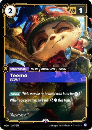 Teemo - Éclaireur (197/298) - Cartes promotionnelles liées à la Faille