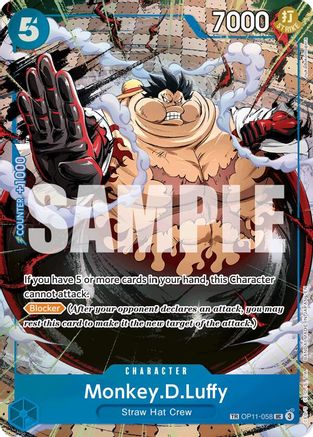 Monkey.D.Luffy - OP11-058 (TR) (OP11-058)  -  Treasure Rare
