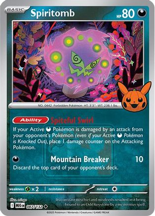 Spiritomb - 087/132 (Pokeween 2025)  - Promo - Reverse Holofoil