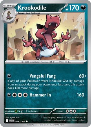 Mégalocroc - 066 - Peu commune - Holofoil inversé