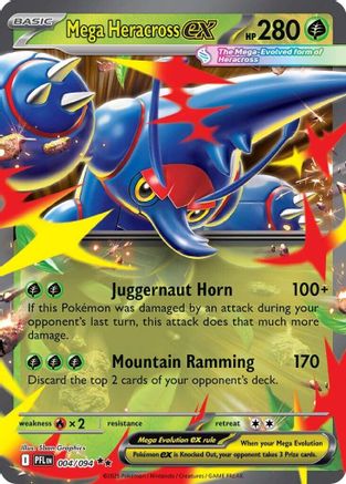 Méga Scarhino ex - 004/094 - Double Rare - Holofoil