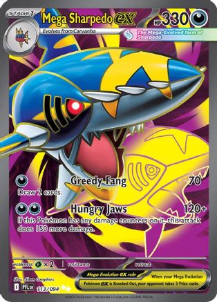 Méga-Sharpedo-EX - 113/094 - Ultra Rare - Holographique