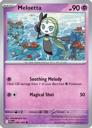 Meloetta - 040 - Peu Commune - Holofoil Inversé