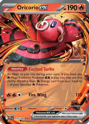 Oricorio ex - 018/094 - Double Rare - Holographique