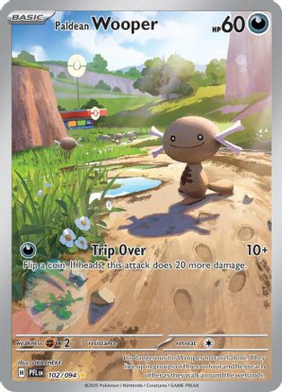 Wooper de Paldea - 102 - Rare Illustration - Holofoil