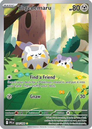 Togedemaru - 104/094 - Illustration rare - Holographique