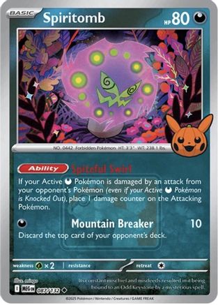 Spiritomb (Trick or Trade Stamped) - 087 - Uncommon - Holofoil