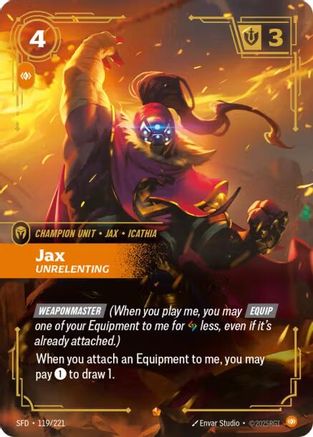 Jax - Implacable (119/221) - Feuille Forgesprit
