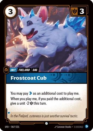 Frostcoat Pup (067/221) - Spiritforged Foil