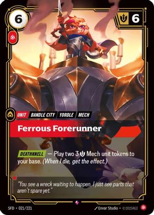 Avant-garde ferreux (021/221) - Feuille forgée d'esprit