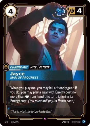 Jayce - Homme de progrès (084/221) - Feuille forgée par les esprits