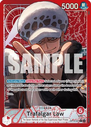Trafalgar Law (Alternate Art) (OP14-001)  -  Leader