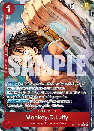 Monkey.D.Luffy (Alternate Art) (OP14-013)  -  Super Rare