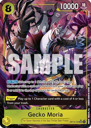 Gecko Moria - OP14-104 (Alternate Art) (OP14-104)  -  Super Rare