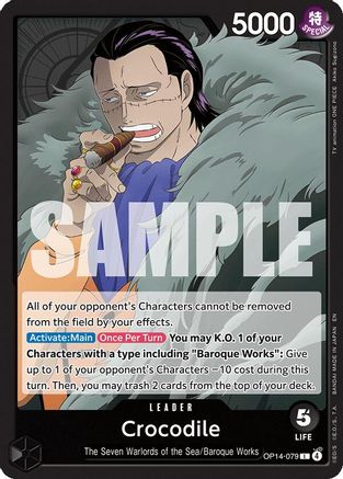 Crocodile - OP14-079 (OP14-079) - Leader