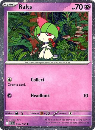 Ralts (Cosmos Holo) - 058 - Common - Holofoil
