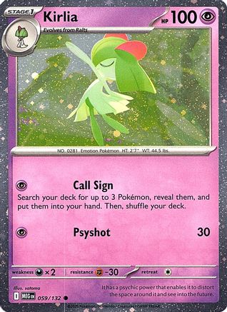 Kirlia (Cosmos Holo) - 059 - Common - Holofoil