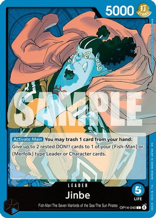 Jinbe - OP14-040 (OP14-040)  -  Leader