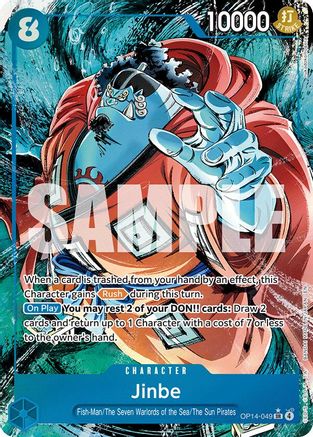 Jinbe - OP14-049 (Alternate Art) (OP14-049)  -  Super Rare