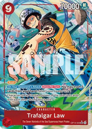 Trafalgar Law - OP14-009 (Illustration alternative) (OP14-009) - Super Rare