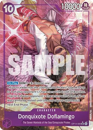 Don Quichotte Doflamingo - OP14-069 (Illustration alternative) (OP14-069) - Super Rare