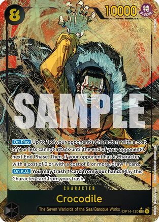 Crocodile - OP14-120 (Alternate Art) (OP14-120)  -  Secret Rare