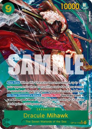 Dracule Mihawk - OP14-119 (Alternate Art) (OP14-119)  -  Secret Rare