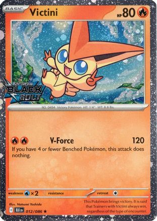 Victini (Black Bolt Stamped) - 012 - Rare - Holofoil