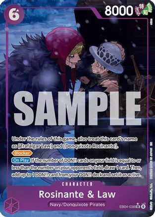 Rosinante & Law (Illustration alternative) (EB04-038) - Super Rare
