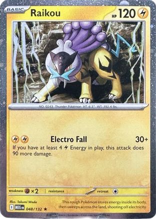 Raikou - 048/132 (Cosmo Holo)  - Promo - Holofoil