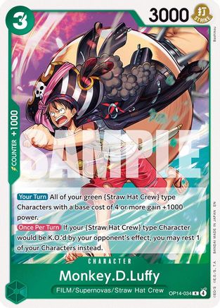 Monkey.D.Luffy - OP14-34 (OP14-034)  -  Rare