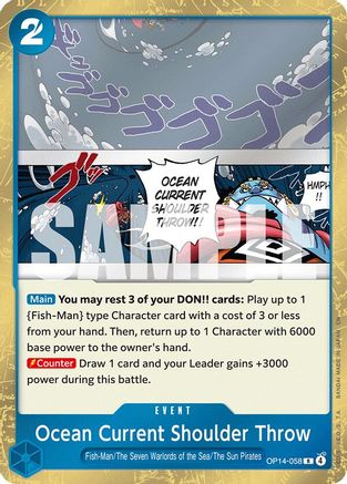 Ocean Current Shoulder Throw (OP14-058)  -  Rare